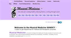 Desktop Screenshot of musicalmedicine.net