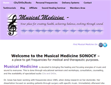 Tablet Screenshot of musicalmedicine.net